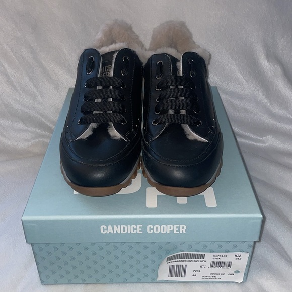 NWT Candice Cooper Runlo Genuine Shearling Lined Sneaker - Picture 8 of 15